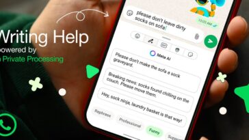 WhatsApp starts testing AI-powered writing suggestions on iOS [U: launched]