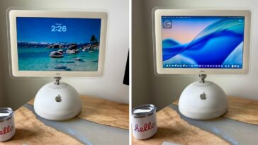 Liquid Glass on an iMac G4 may be the cutest thing you see today