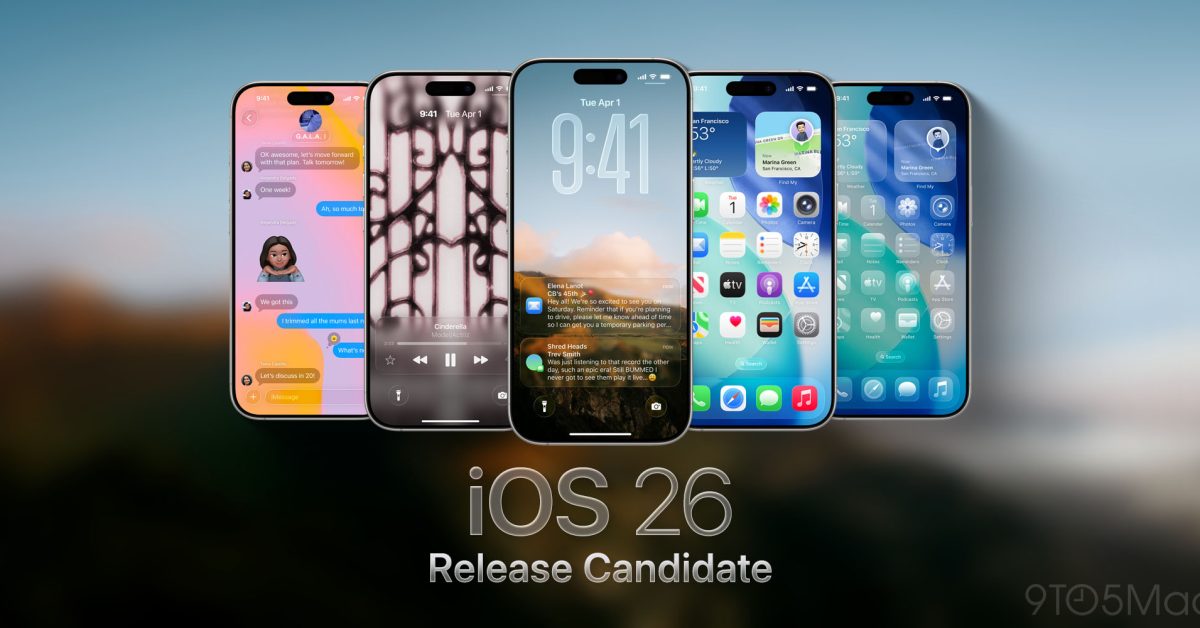 iOS 26 RC now available ahead of next week’s launch
