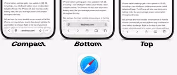 iOS 26: How to change Safari toolbar design on iPhone