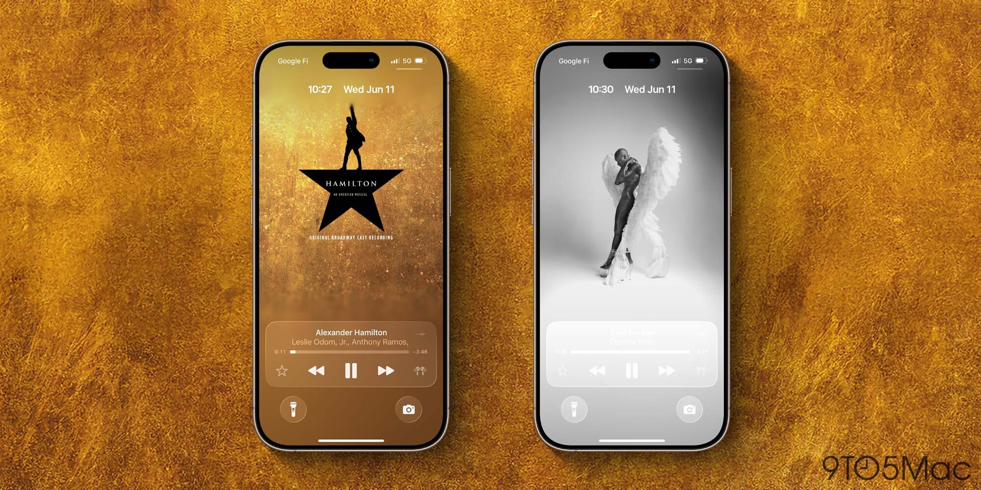 Artwork Apple Music sur écran de verrouillage