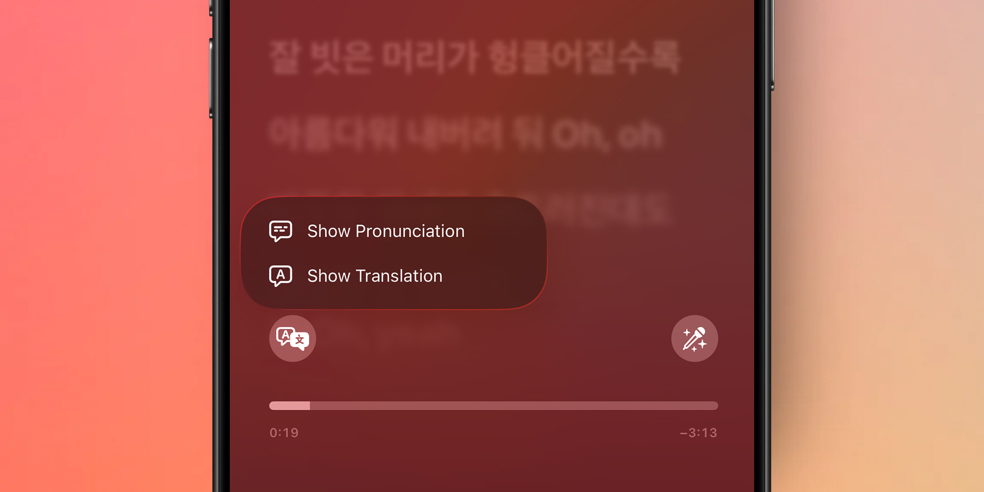 Traduction des paroles Apple Music