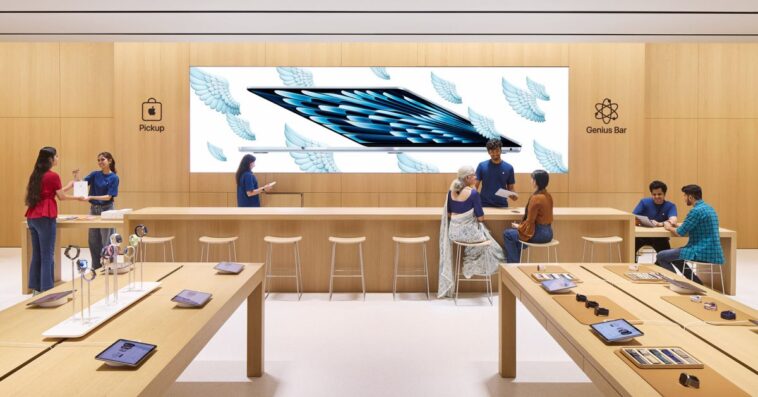 Design des Apple Stores : un comptoir combine Genius Bar et retrait des commandes 1 Latest Apple Store design combines Genius Bar and Pickup in one counter