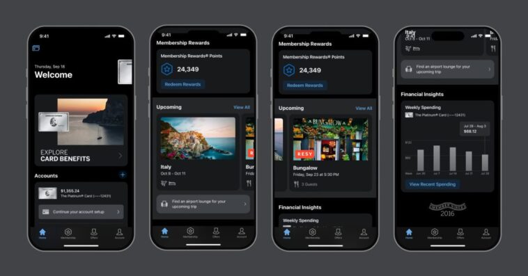 Frais de 900 $/an pour American Express : découvrez le nouveau thème sombre de l'application 1 $900/yr American Express fee now gets you…the app’s dark theme