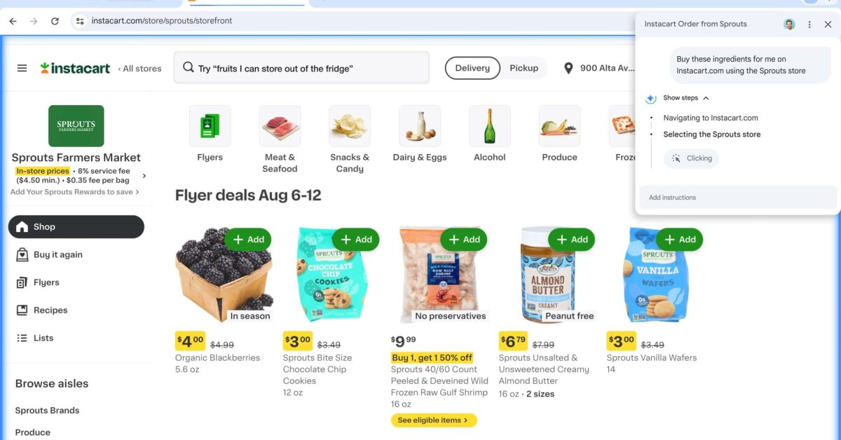 Upgraded Gemini in Chrome rolling out to free users, agentic browsing coming soon