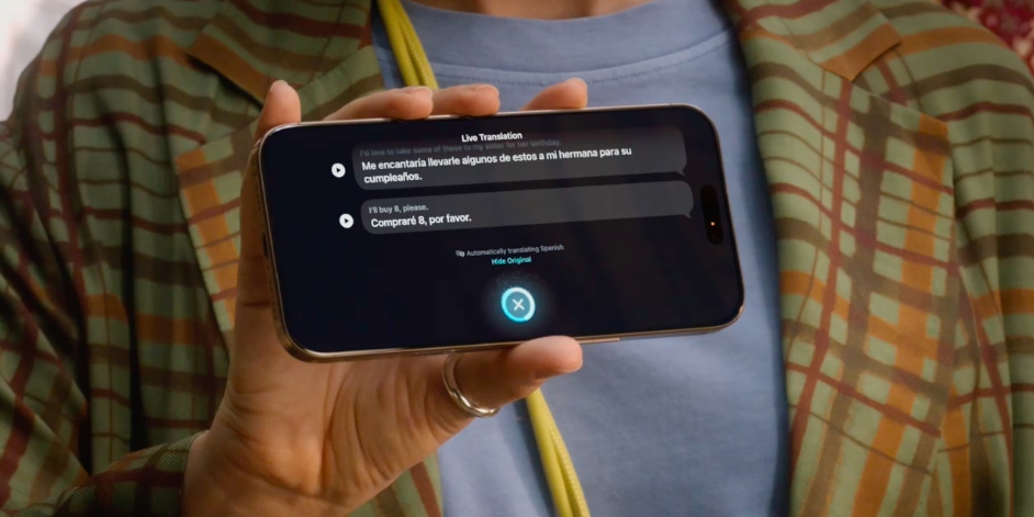 La nouvelle fonction de traduction en direct est compatible avec AirPods Pro 2 et AirPods 4 2 La nouvelle fonction de traduction en direct est compatible avec