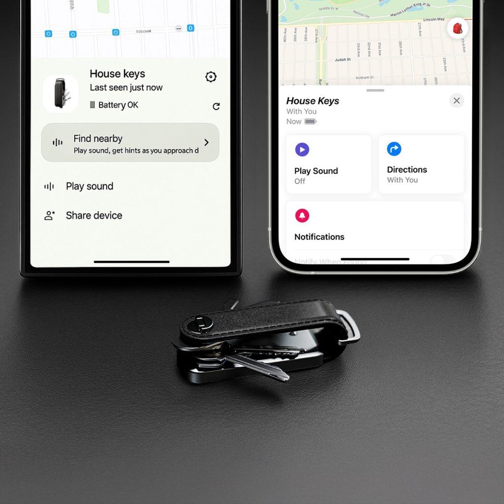 Suivez tout avec les nouveaux accessoires LOC8 FindMy de Journey 3 LOC8 Urban Key Organizer