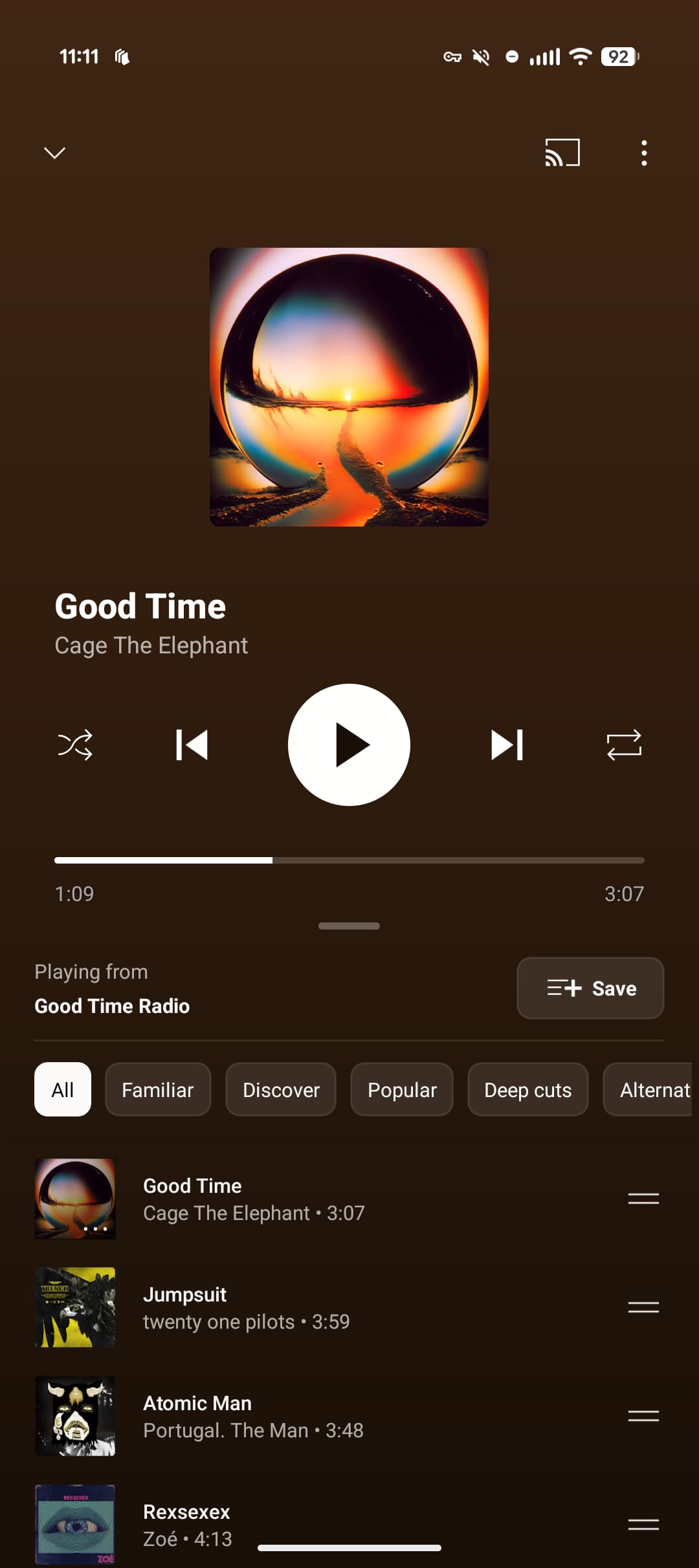 YouTube Music : redesign dual-pane de l'écran Now Playing sur Android et iOS 2 YouTube Now Playing redesign