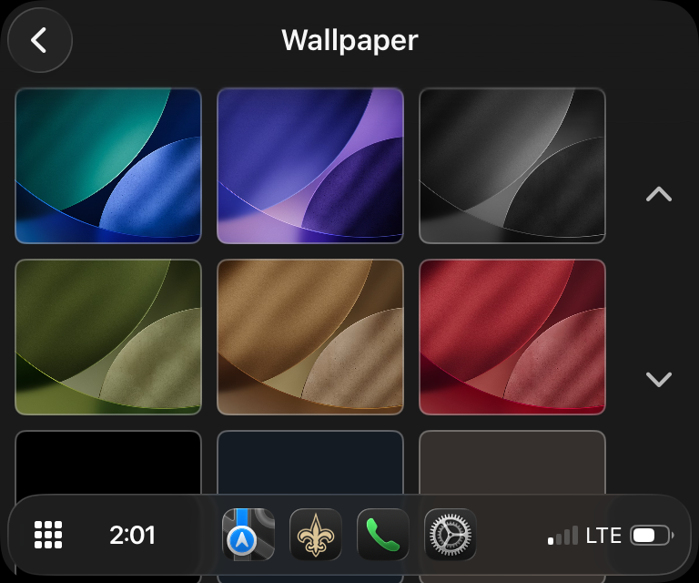 iOS 26 : Nouvel ajout et suppression des options de fonds d’écran pour CarPlay 3 iOS 26 Nouvel ajout et suppression des options de