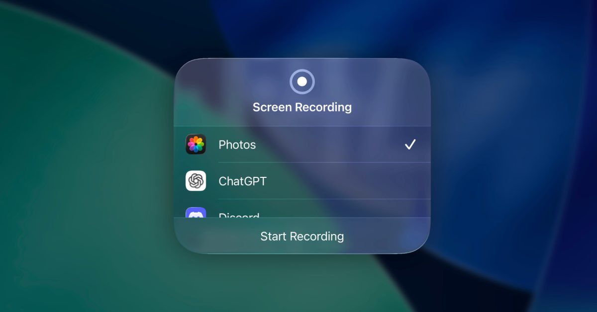 iOS 26 introduces higher quality screen recordings for iPhone and iPad