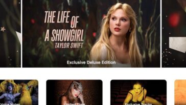 Taylor Swift launches iTunes-exclusive The Life of a Showgirl ‘Deluxe’ edition