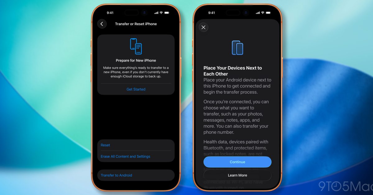 Apple readies new framework to let iPhone users migrate app data to and from Android