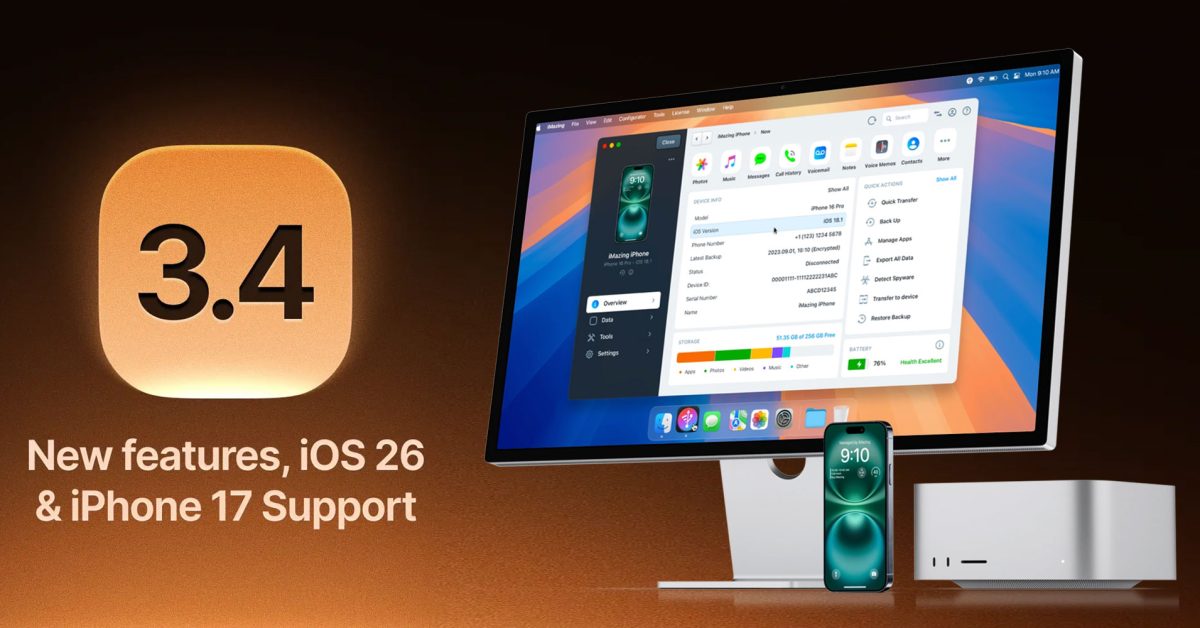 iMazing 3.4: enjoy pro-level control of your iPhone with a limited-time 20% discount