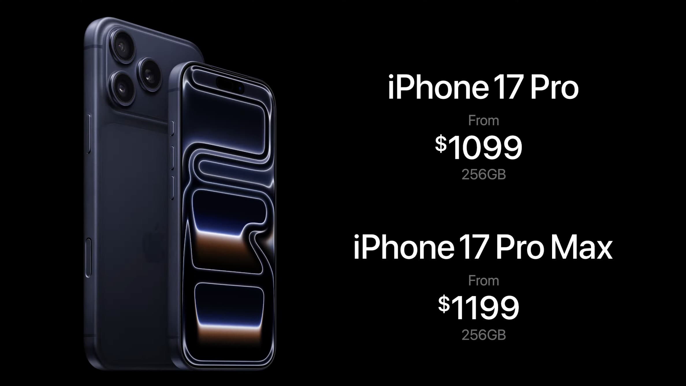 Stockage iPhone 17