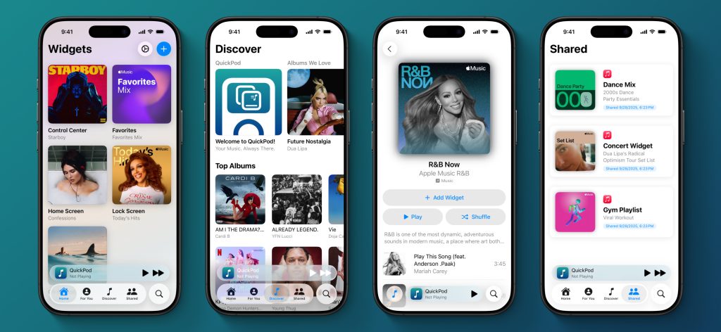 Spotlight sur l'App Indie : 'QuickPod' propose des widgets pour une expérience musicale intégrée 2 Spotlight sur lApp Indie QuickPod propose des widgets pour