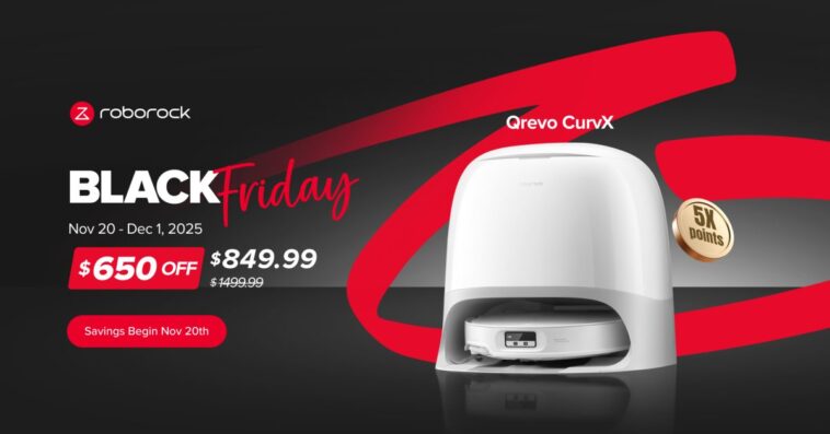 Aspirateur Roborock Qrevo CurvX : performance puissantes à prix compétitif 1 Roborock’s Qrevo CurvX vacuum delivers powerful performance at a competitive price