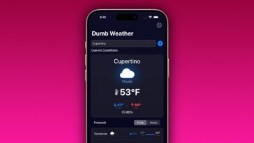 Indie App Spotlight: ‘Dumb Weather’ offers the forecast without a load of clutter