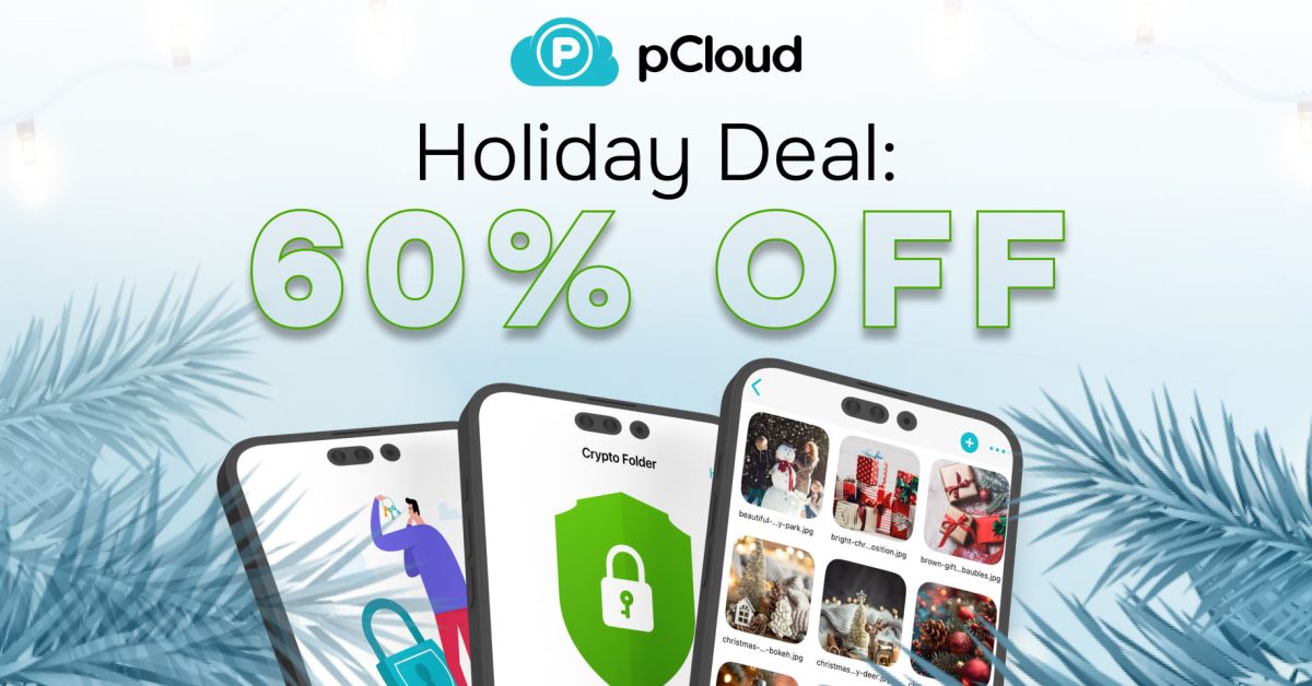 These holidays, protect your whole family’s data for life with up to 62% off pCloud