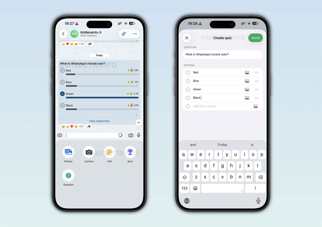 WhatsApp : de nouvelles interactions quizz bientôt disponibles pour les chaînes 2 WhatsApp de nouvelles interactions quizz bientot disponibles pour les
