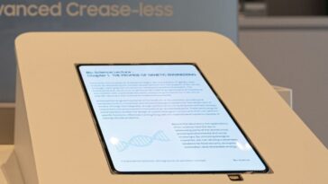 The is likely the iPhone Fold display, and it looks amazing