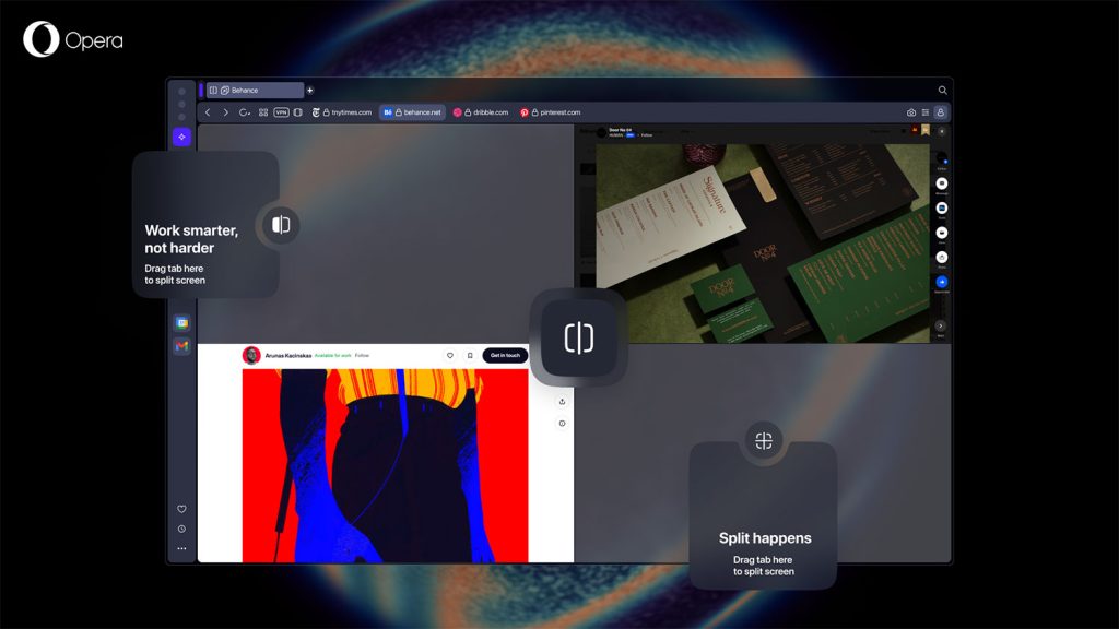 1768469132 209 Opera One R3 lancement des onglets colores et de