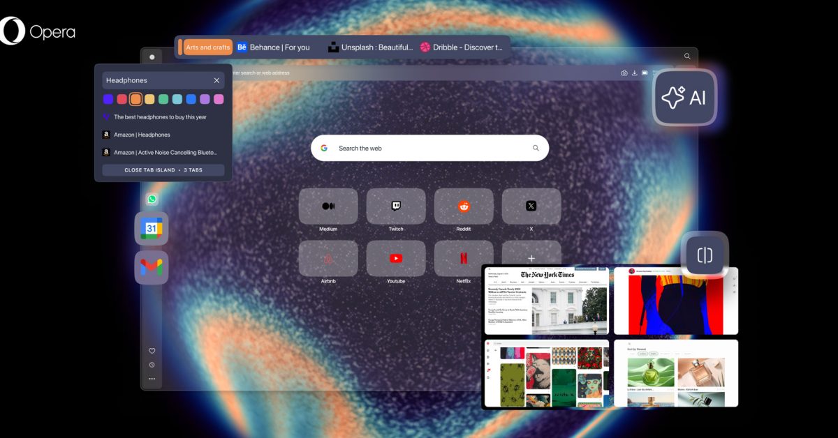 Opera One R3 rolls out with color-coded Tab Islands, dedicated soundscapes, more