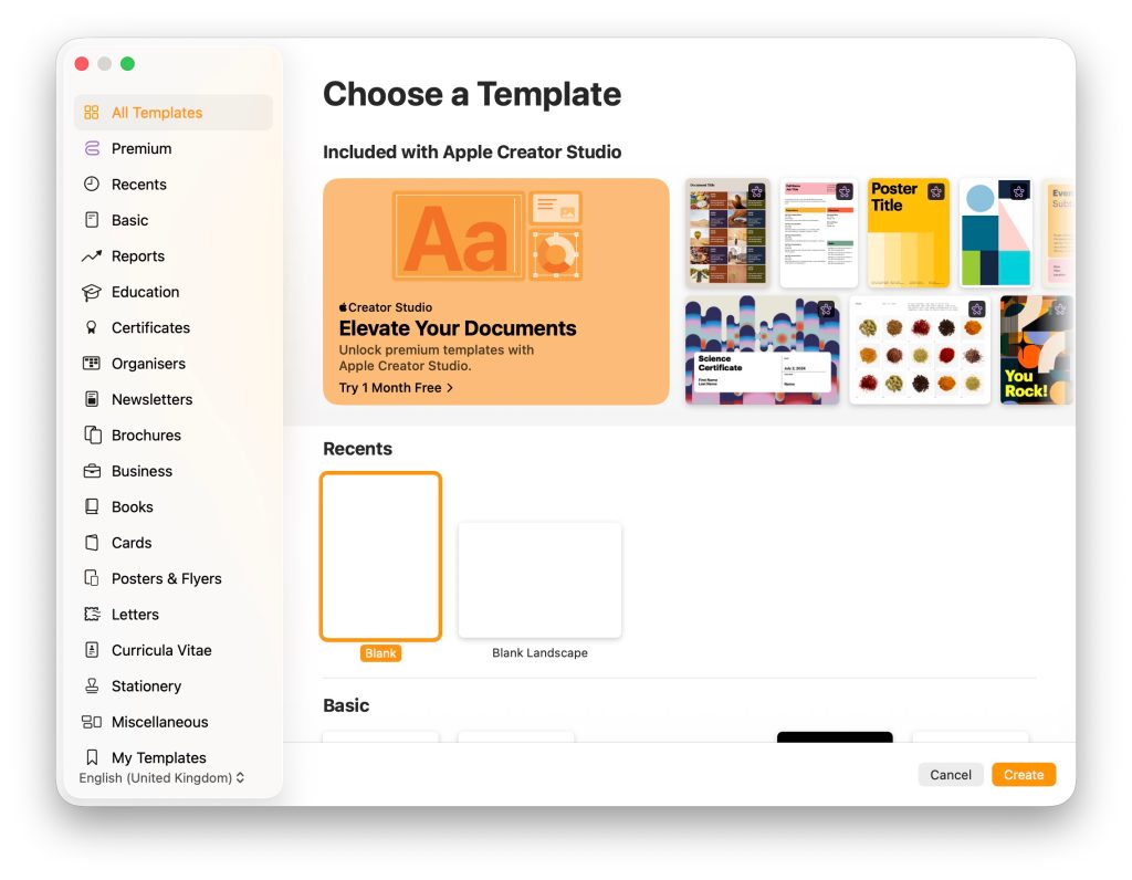 1769689540 19 Mise a jour des applications Pages Numbers Keynote et Freeform