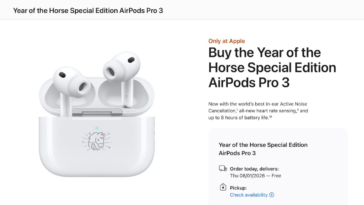 Apple selling limited-edition ‘Year of the Horse’ AirPods Pro 3