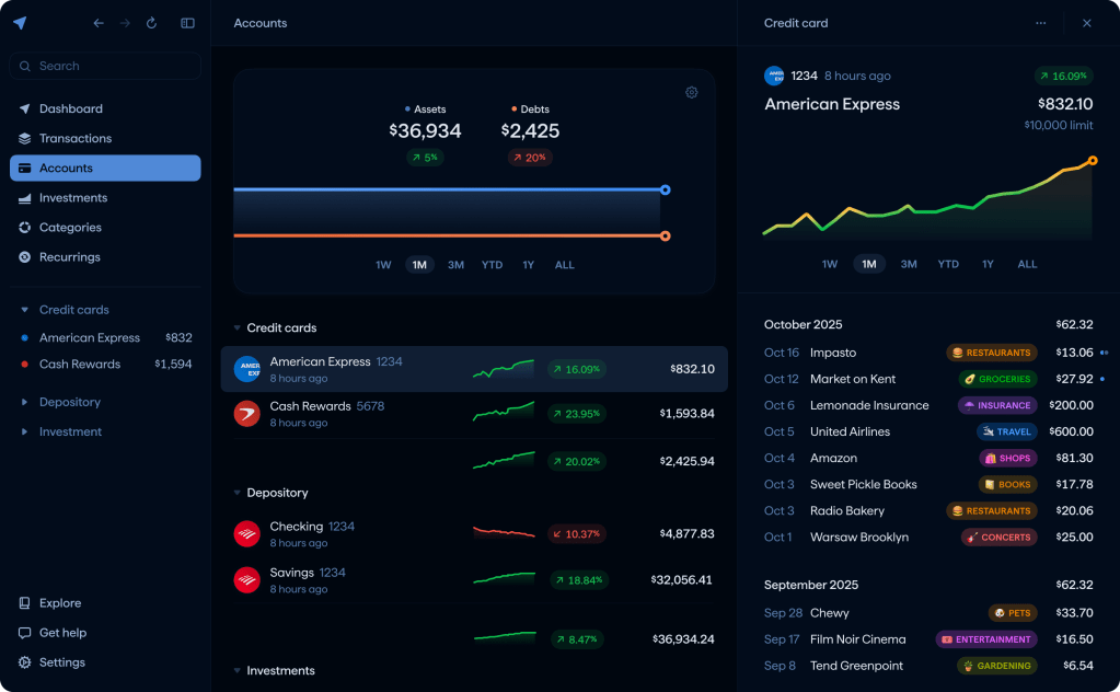 Copilot Money Clarifiez vos finances desormais sur le web
