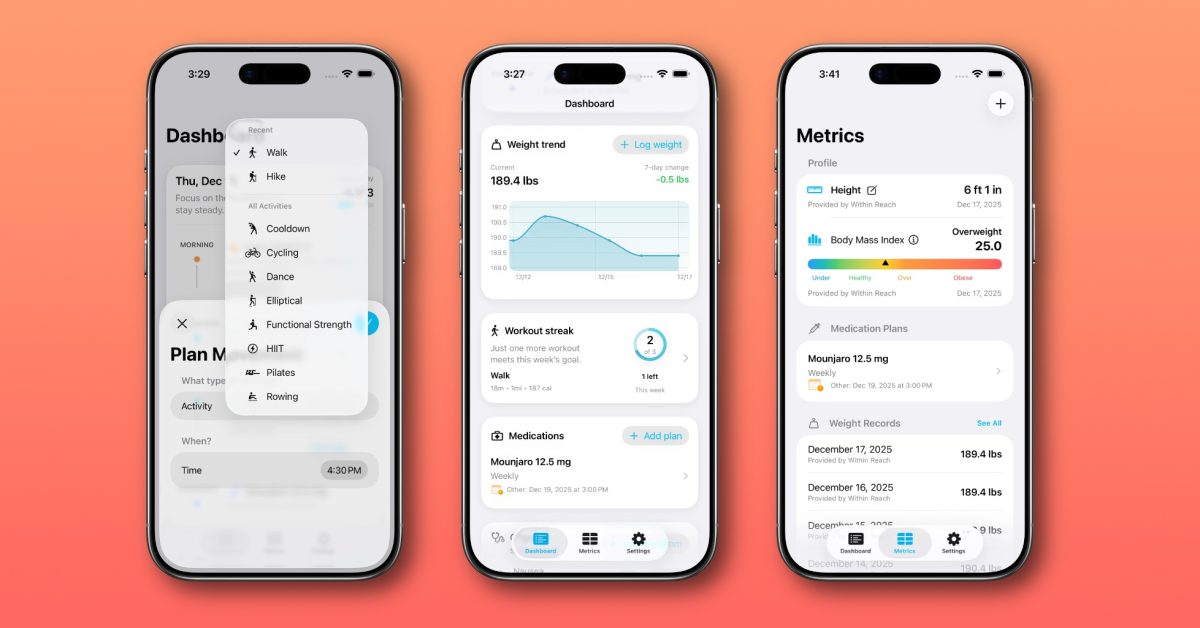 Indie App Spotlight: ‘Within Reach’ helps you track your weight loss journey