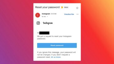 PSA: Instagram password reset emails should be ignored