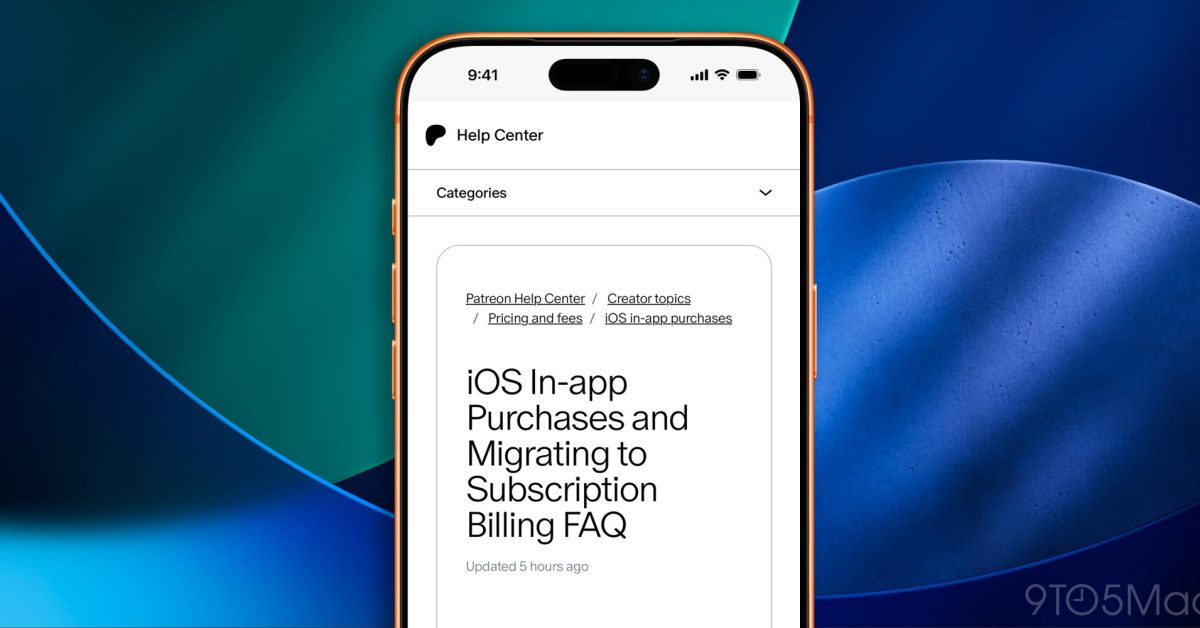 Patreon criticizes Apple’s renewed in-app purchase mandate, agrees to comply