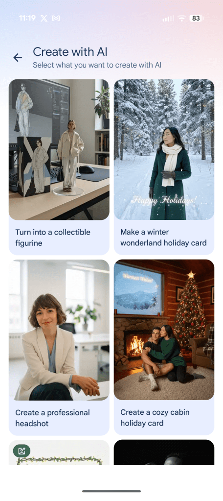 1770742831 759 Google Photos des modeles ‘Creer avec IA arrivent sur