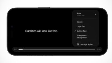 Apple is making it easier to customize how subtitles look on iPhone
