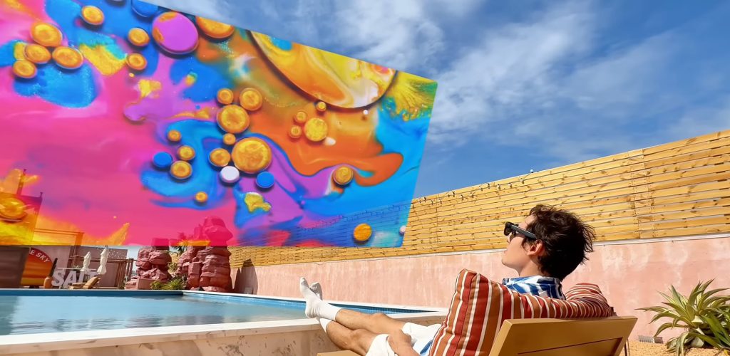 Écran large avec lunettes Viture