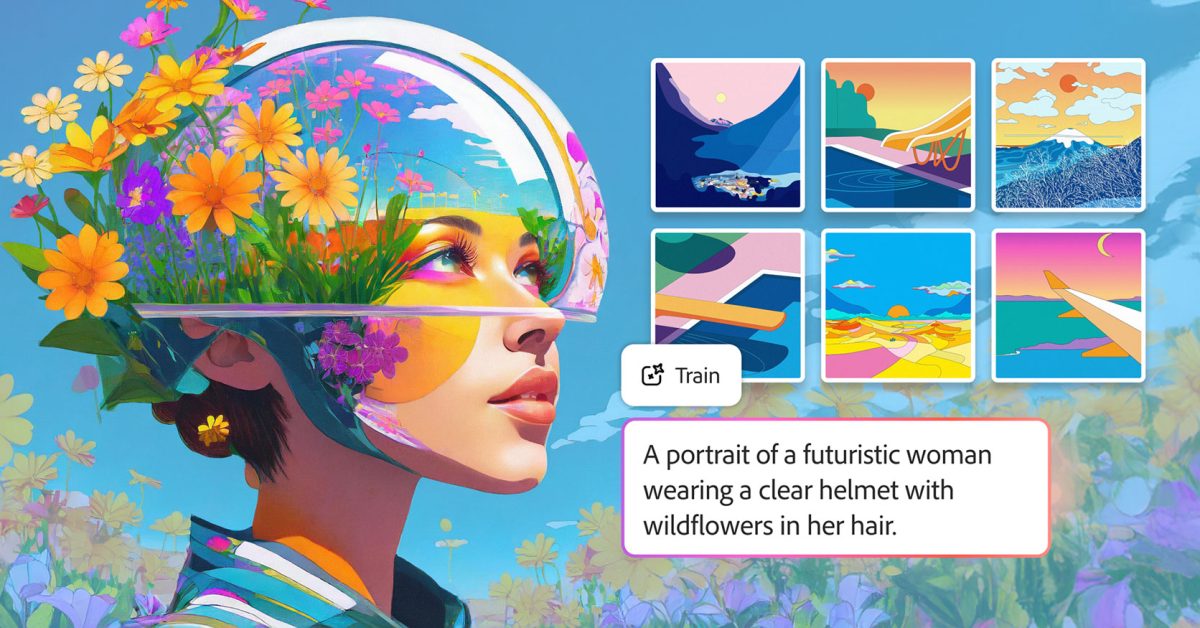 You can now teach Adobe Firefly to generate images in your own visual style
