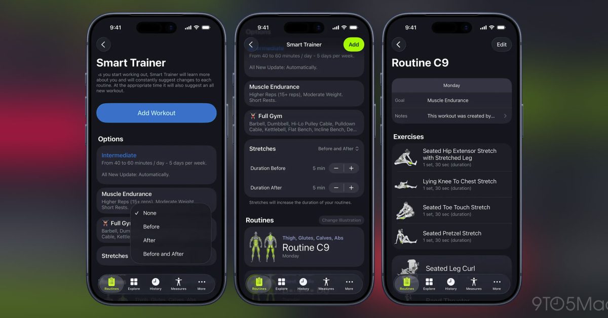 SmartGym’s massive update brings stretch suggestions, routine segments, training load, more
