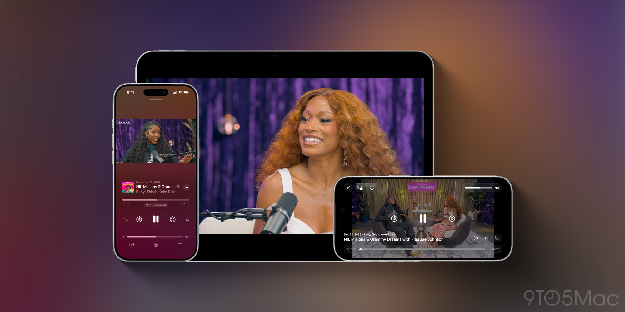 Expérience vidéo Apple Podcasts
