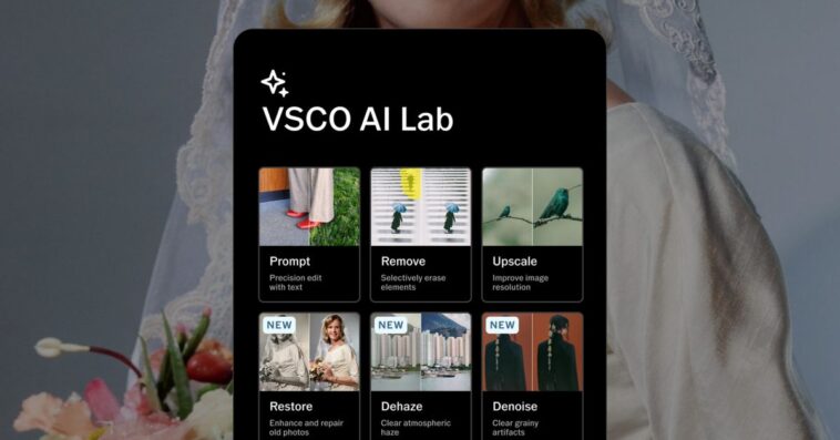 VSCO : Cinquante nouveaux filtres photo dans les outils d'édition de son AI Lab 1 VSCO expands AI Lab editing tools with five new photo filters