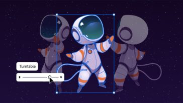 Adobe Illustrator now lets you rotate 2D vectors in 3D space