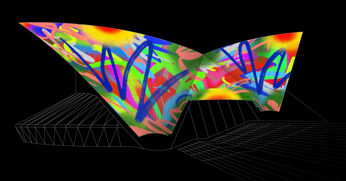 iPad art from 10 emerging Australian creators will light up the Sydney Opera House sails