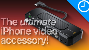 The Blackmagic Camera ProDock is one of the best iPhone accessories for video shooters
