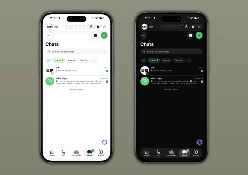 WhatsApp : un nouveau design Liquid Glass pour son lecteur de messages vocaux 2 WhatsApp un nouveau design Liquid Glass pour son lecteur