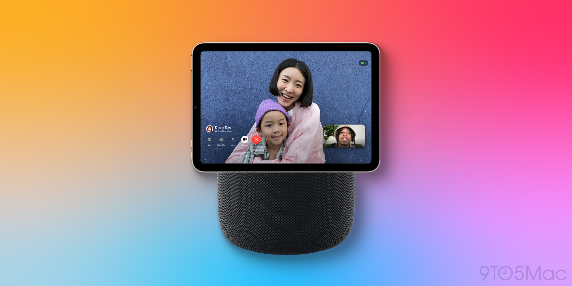 Concept du HomePod avec écran