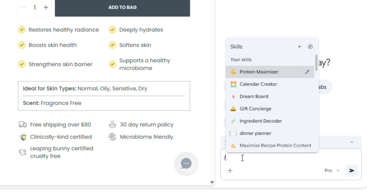 Google announces ‘Skills’ for Gemini in Chrome to quickly run custom workflows