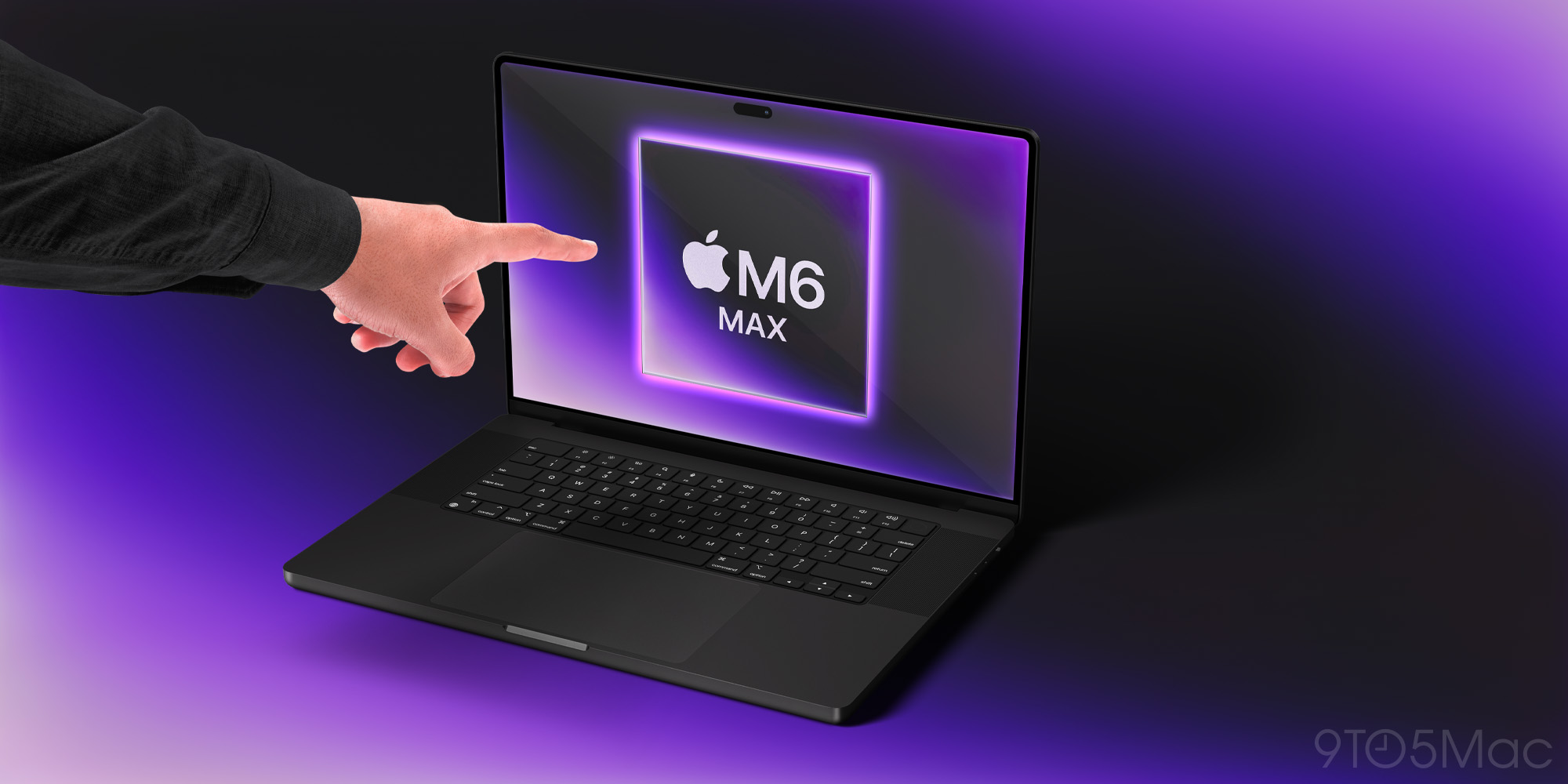 Concept de MacBook Pro avec écran tactile