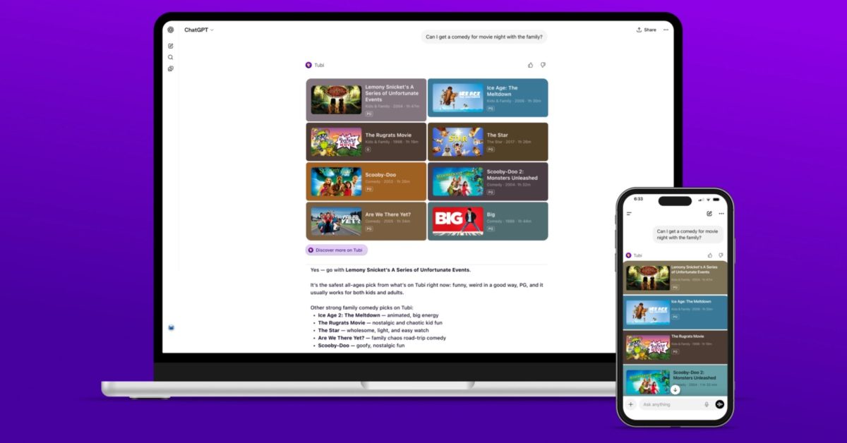 ChatGPT just added its first streaming video app, here’s what it can do