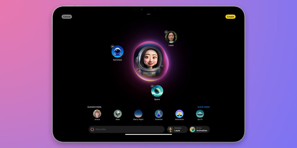 Apple : Des modèles d'images avec des mises à jour visuelles majeures dans iOS 17 2 Apple iOS 18 Image Playground