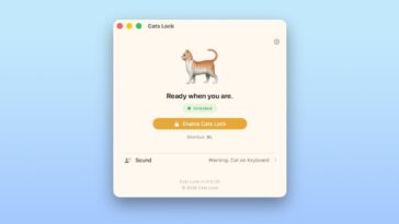 Indie App Spotlight: ‘Cats Lock’ is a fun Mac app that solves cat keyboard spam