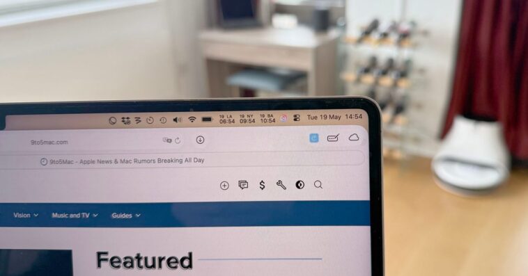 Comment éviter que les éléments de la barre de menu soient cachés par l'encoche du MacBook Pro 1 How to stop menu bar items being hidden behind the MacBook Pro notch